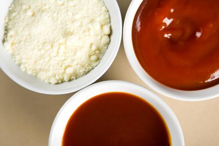 Sauces in Bowls